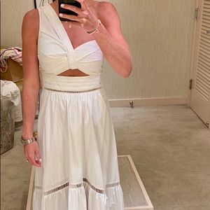 A.L.C. One shoulder floor length dress